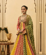 Rangeen Bandhani Lehenga Set