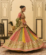 Rangeen Bandhani Lehenga Set
