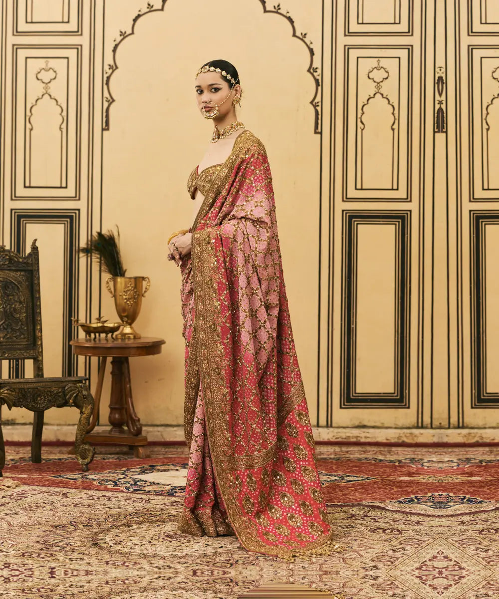 Gulrukh Ombre Saree Set
