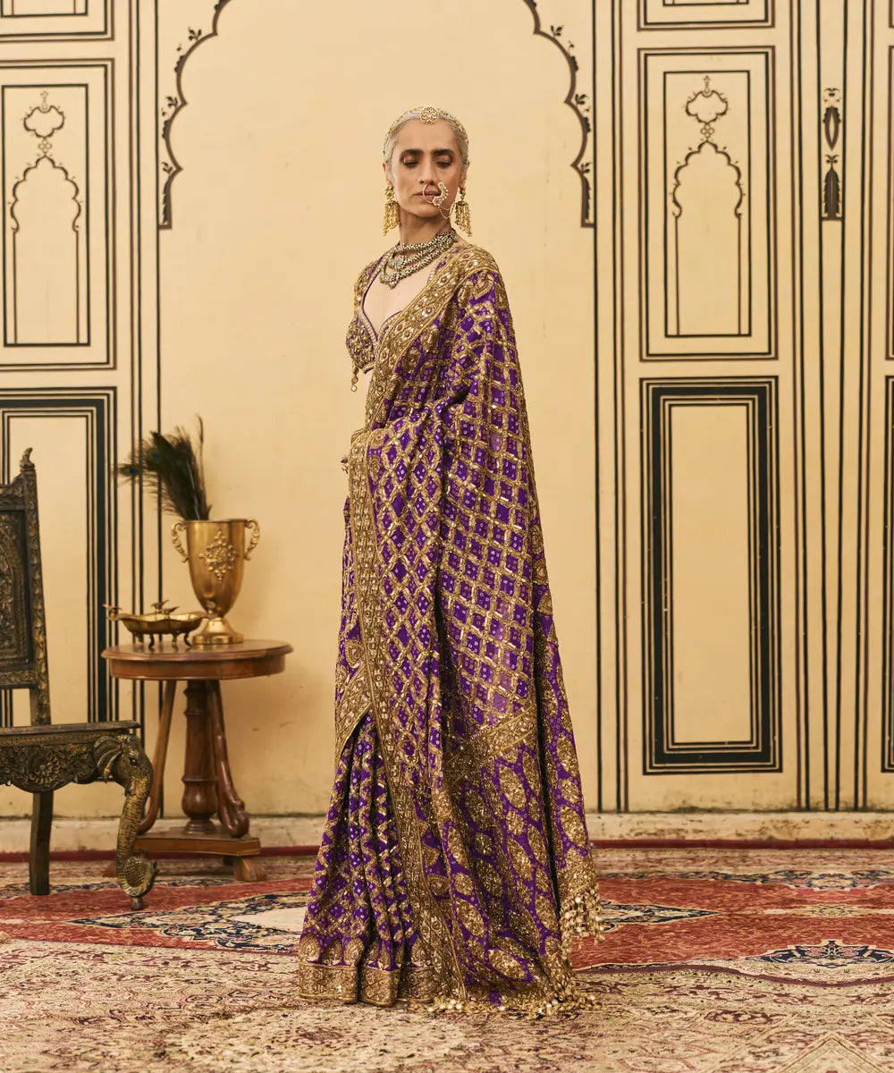 Banafsha Ombre Saree Set