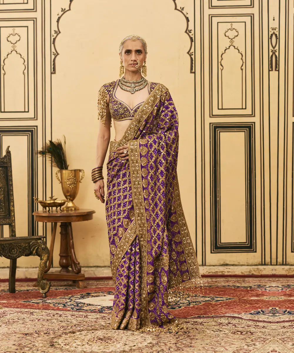 Banafsha Ombre Saree Set