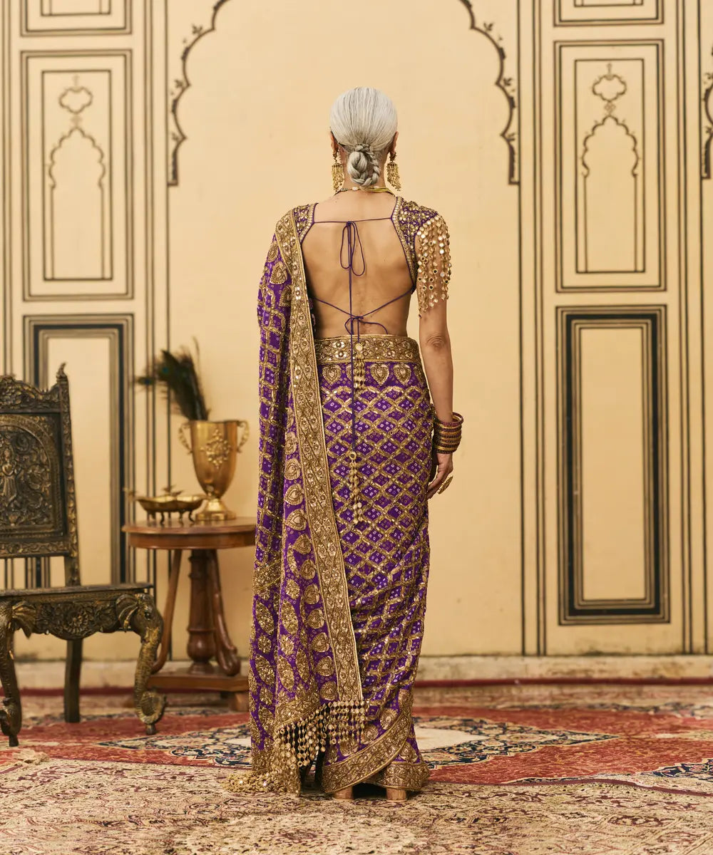 Banafsha Ombre Saree Set