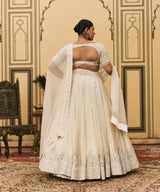 Haathidant Organza Lehenga Set