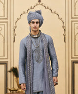 Sheeshai Tussar Silk Kurta Set