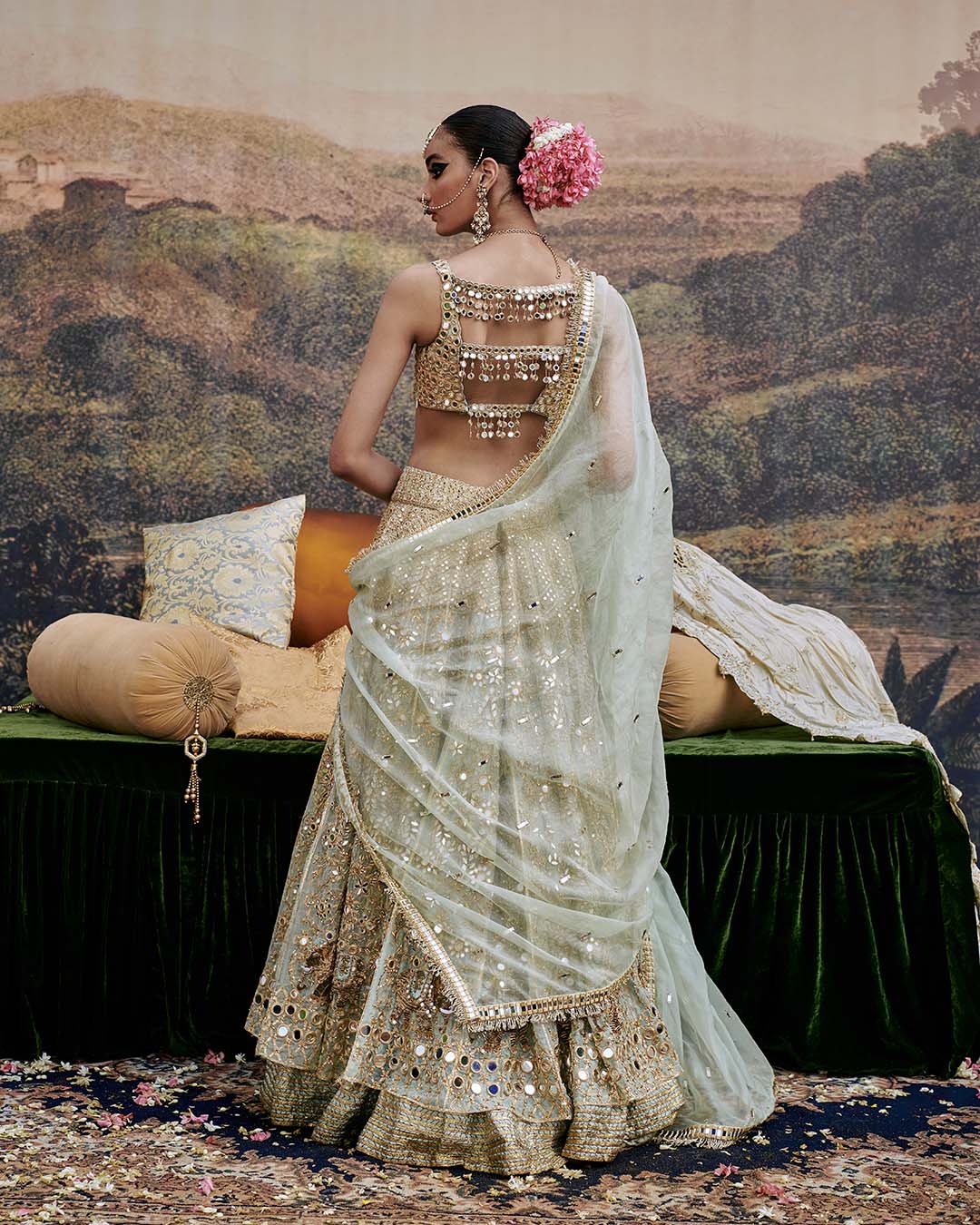 Noor Jahan Lehenga with Single Dupatta