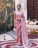 Krishna Shveta Saree Set