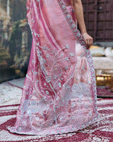 Krishna Shveta Saree Set