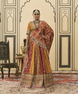 Rangmanch Brocade Phulkari Lehenga Set
