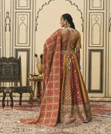 Rangmanch Brocade Phulkari Lehenga Set
