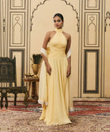 Makhani Georgette Gown Set