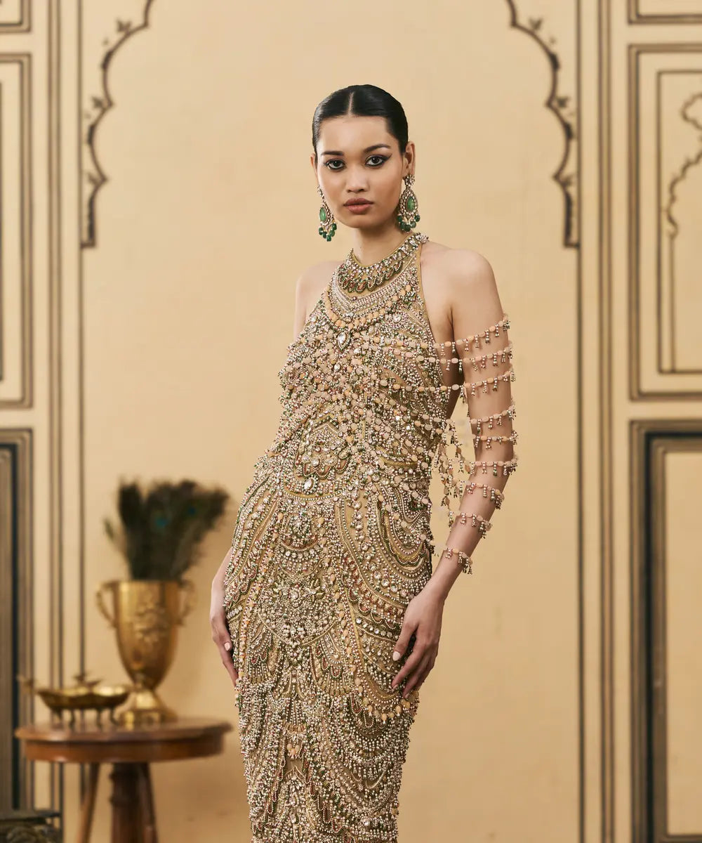 Sheeshmahal Jadau Gown