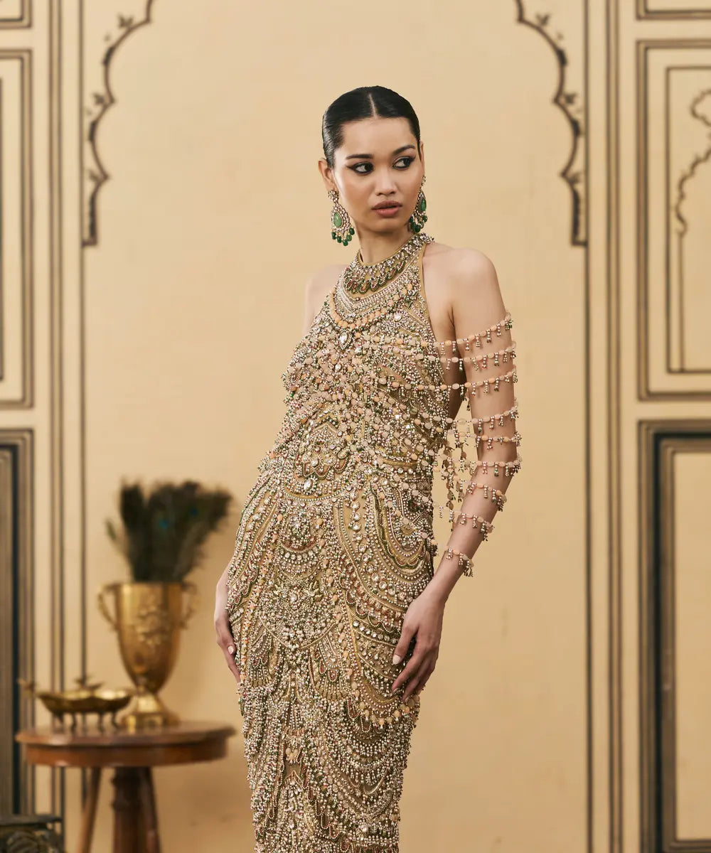 Sheeshmahal Jadau Gown