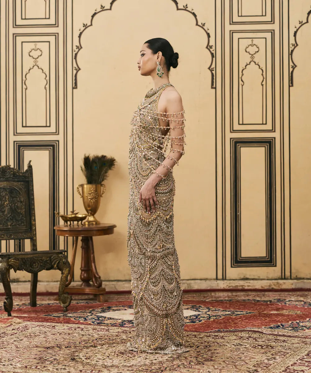 Sheeshmahal Jadau Gown