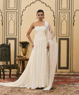 Sheer Georgette Gown Set