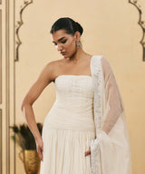 Sheer Georgette Gown Set