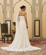 Sheer Georgette Gown Set