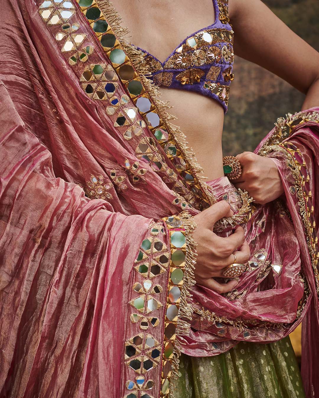 Azal Sheesh Lehenga