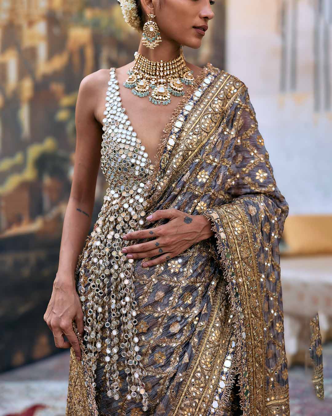 Patralekha Saree Set-B