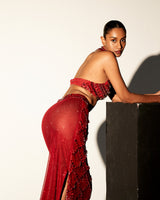Scarlet  Nile Embellished Crystal Skirt Top