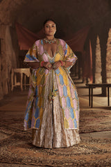 Kausar Kaftan Lehenga Set