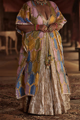 Kausar Kaftan Lehenga Set