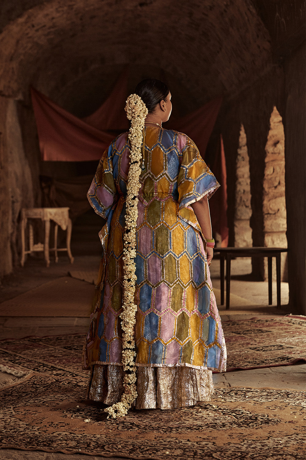 Kausar Kaftan Lehenga Set