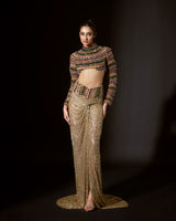 Pharaoh'S Finery Embellished Crystal Top Skirt