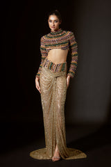 Pharaoh'S Finery Embellished Crystal Top Skirt