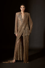 Fierce Feline Saree Blazer