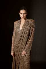 Fierce Feline Saree Blazer