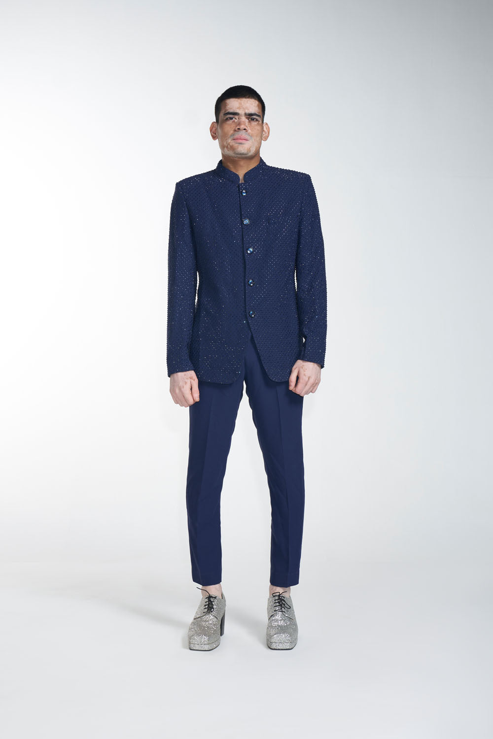 Men Blue Blink