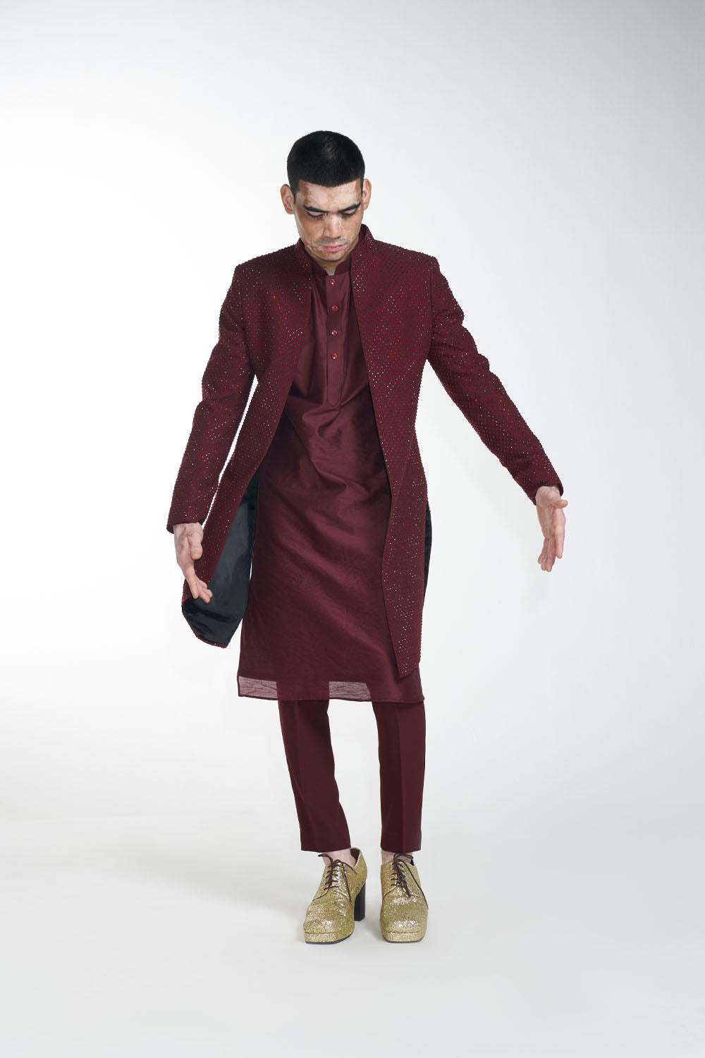 Men Maroon Fusion