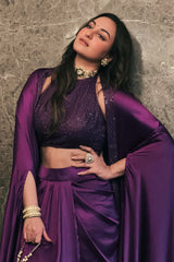 Sonakshi Sinha in Violeta Cape Set