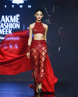 Scarlet  Nile Embellished Crystal Skirt Top