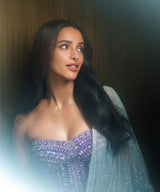 Tripti Dimri in Lilac Lumina Drape Set