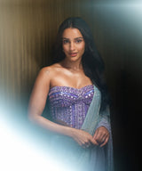 Tripti Dimri in Lilac Lumina Drape Set