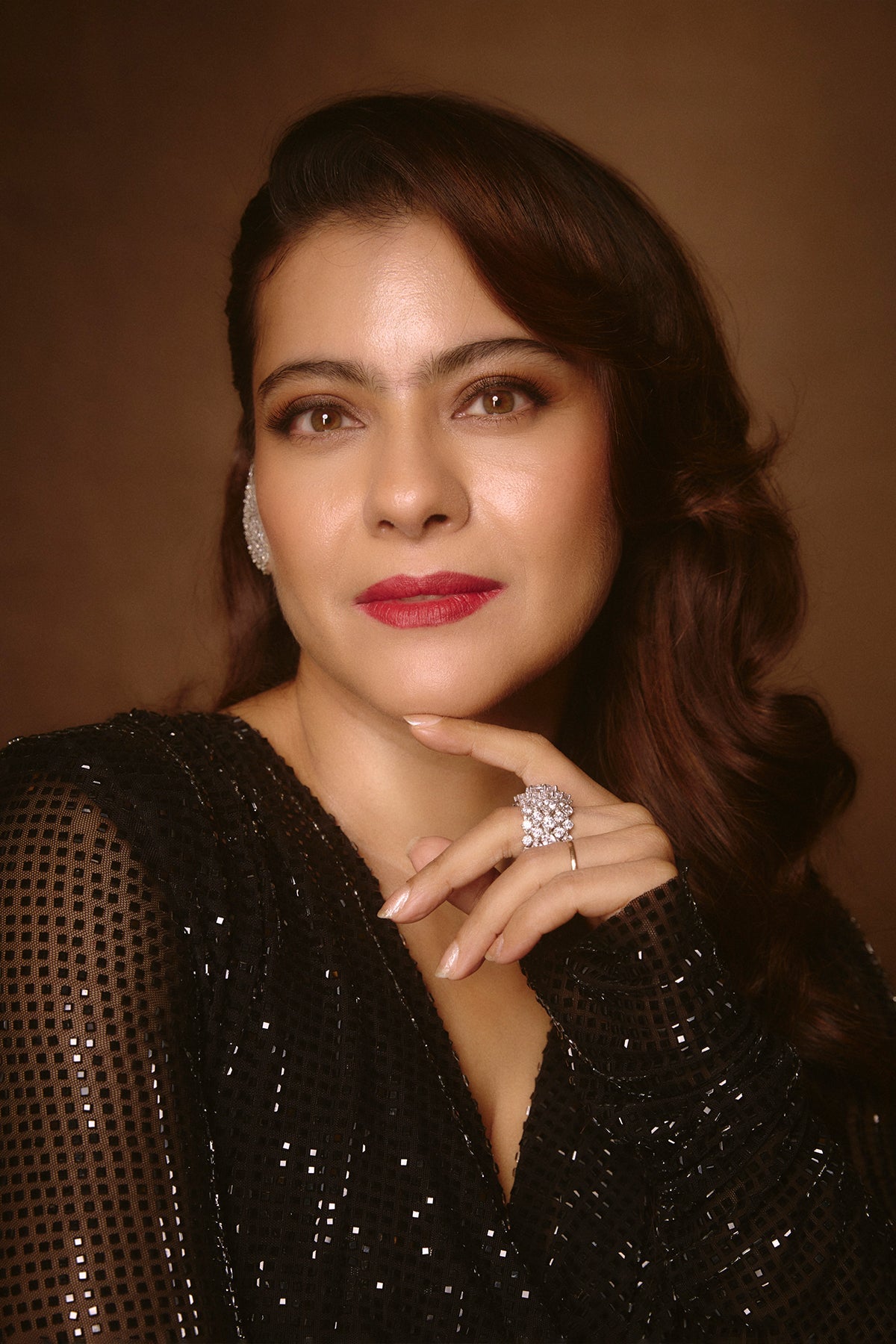 Kajol in celestial night top and skirt