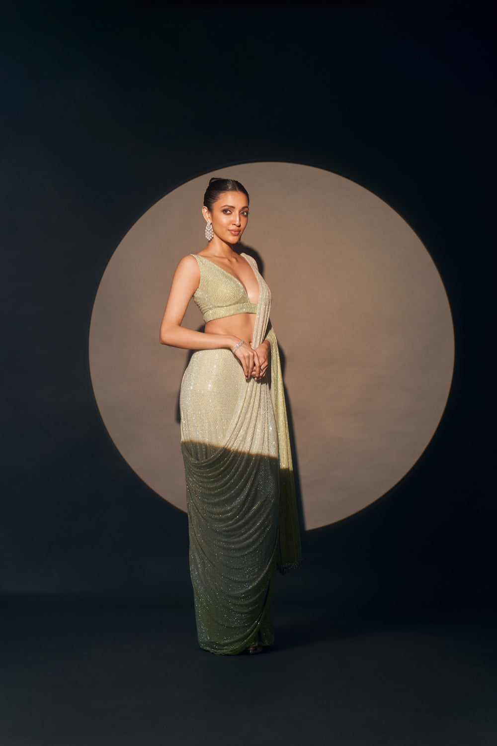 Neha Shetty in Ombre Crystal Cascade
