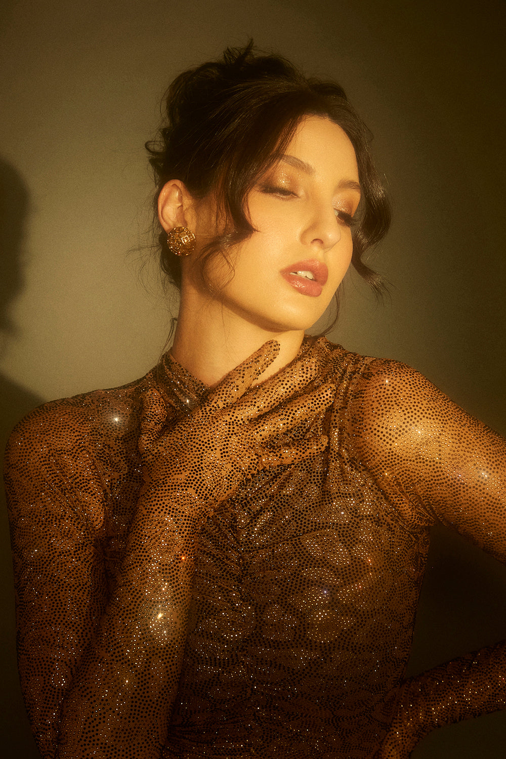 Nora Fatehi in Wildcat Gown