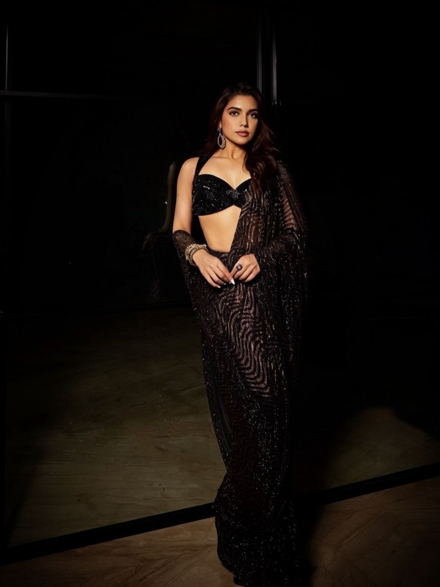Samiksha pednekar in Marquise Saree Set
