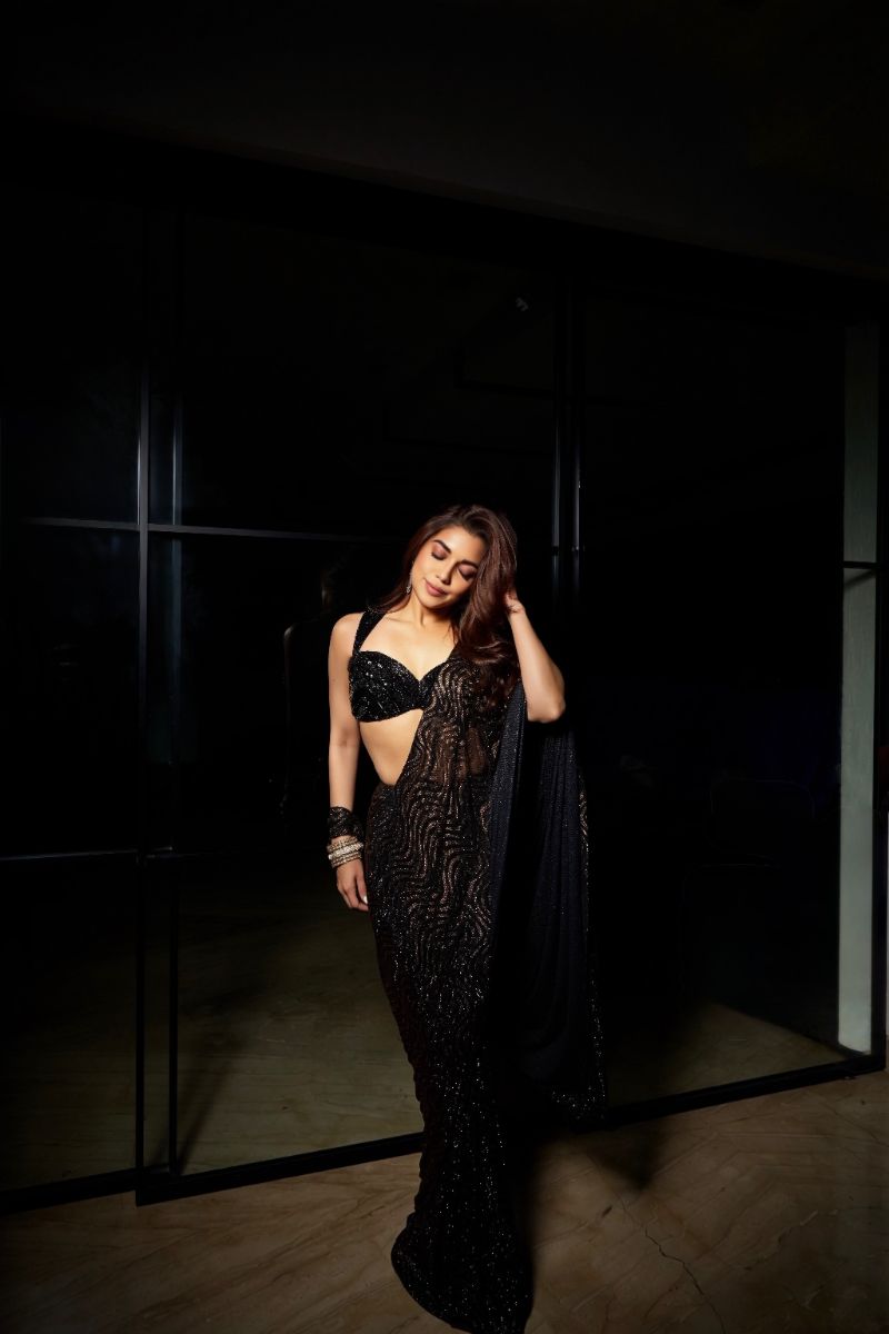 Samiksha pednekar in Marquise Saree Set