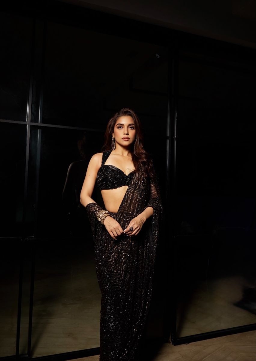 Samiksha pednekar in Marquise Saree Set