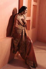 Anupreet Sidhu in Mayur Shilp Saree and Rose Gold Mirror blouse