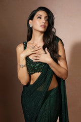 Nora Fatehi in Nour Saree Set