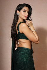 Nora Fatehi in Nour Saree Set