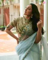 Sonakshi Sinha in Neelambara Saree Set