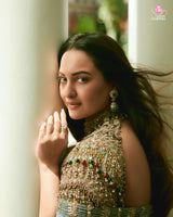 Sonakshi Sinha in Neelambara Saree Set