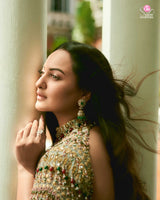 Sonakshi Sinha in Neelambara Saree Set