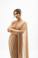 Rukmini Maitri in Margot Beaded Draped Saree Set