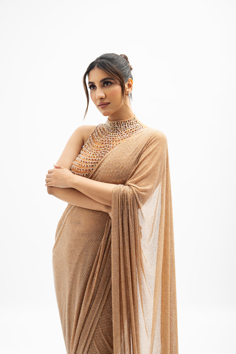 Rukmini Maitri in Margot Beaded Draped Saree Set